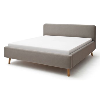 Szarobrązowe łóżko dwuosobowe Meise Möbel Mattis, 160x200 cm