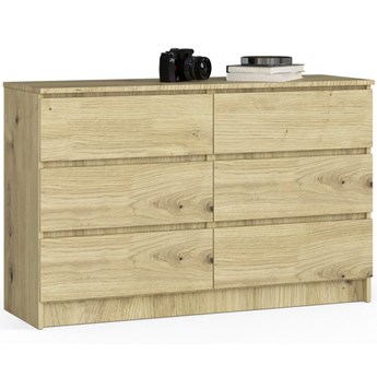 Skandynawska komoda do salonu dąb artisan - Mirus 5X