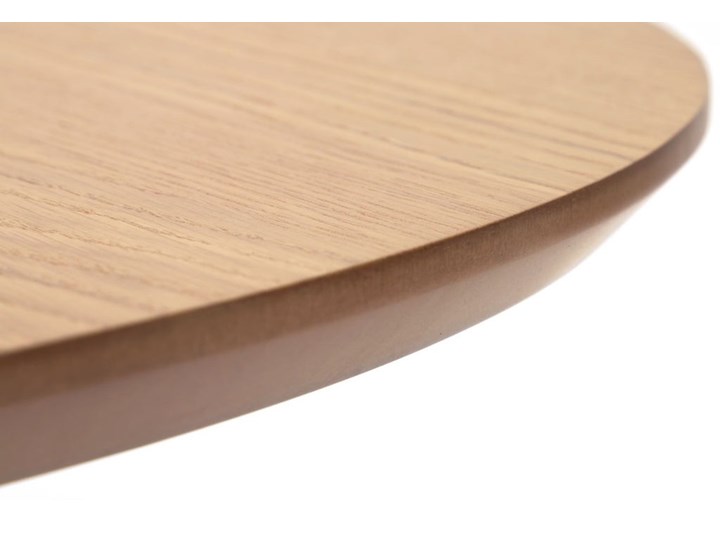 Stół rozkładany naturalny fornirowany blat drewniane nogi dąb 160-260x100 cm Drewno Płyta fornirowana Rozkładanie Rozkładane Pomieszczenie Stoły do jadalni