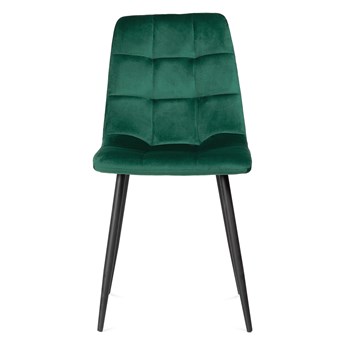 Krzesło GOYA welurowe zielone 44x54x88 cm - Homla