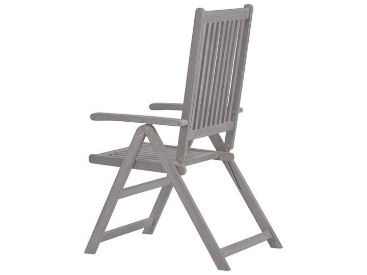 vidaXL Rozkładane krzesła ogrodowe z poduszkami, 8 szt., lita akacja Styl Nowoczesny Drewno Krzesło składane Tworzywo sztuczne Kolor Beżowy
