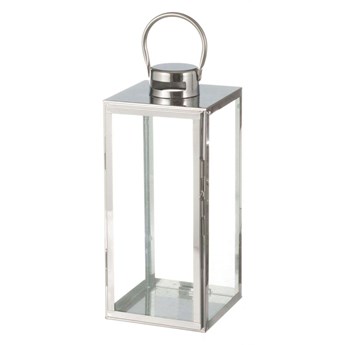 Lampion Elegance Silver 17x17x38cm, 17 × 17 × 38 cm