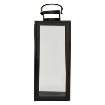 Lampion metalowy Elegance black wys. 42cm, 16 × 17 × 42 cm