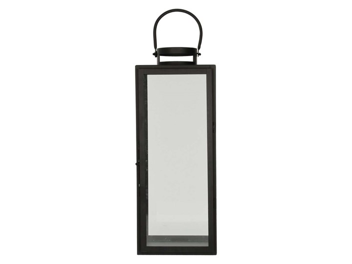 Lampion metalowy Elegance black wys.54cm, 20 × 21 × 54 cm Szkło Kolor Czarny