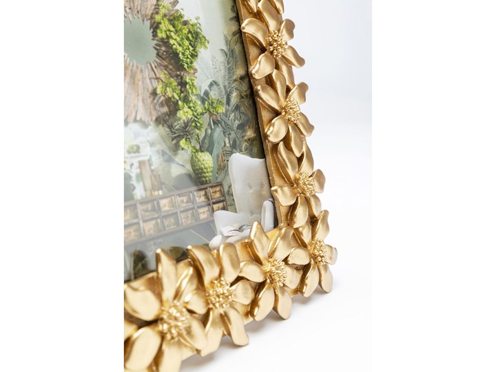 Ramka na zdjęcia Flower 21x26 cm złota Kolor Złoty Kategoria Ramy i ramki na zdjęcia