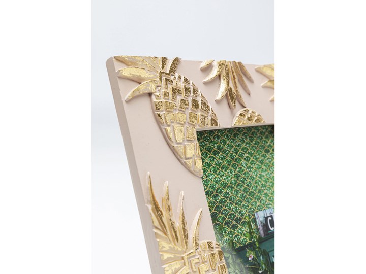 Ramka na zdjęcia Pineapple 18x23 cm różowo-złota Kolor Złoty