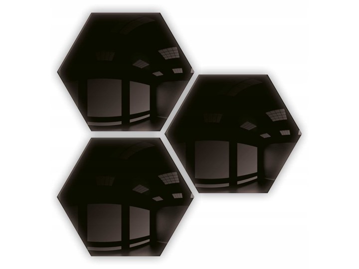 Lustro - dekoracyjne hexagon samoprzylepne 3szt 183x160mm
