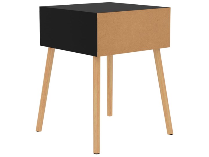 vidaXL Szafka nocna, czarna, wysoki połysk, 40x40x56 cm, płyta wiórowa Płyta MDF Szerokość 40 cm Płyta meblowa Na dekoracje Płyta laminowana Głębokość 40 cm Uniwersalne Pomieszczenie Sypialnia Nocne Typ Nocne