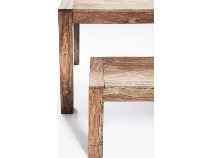 Stół Authentico 180x90 cm brązowy Drewno Rozkładanie Liczba miejsc Do 8 osób