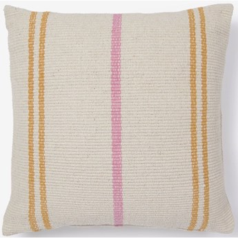 Poszewka na poduszkę Marilina 100% bawełna białe i różnokolorowe paski 45 x 45 cm
