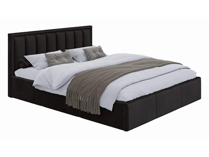 Łóżko tapicerowane 140x200 z pojemnikiem MOON / kolory do wyboru Rozmiar materaca 140x200 cm Metal Drewno Tkanina Kategoria Łóżka do sypialni
