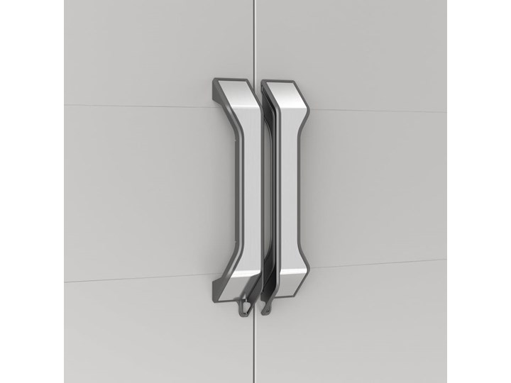 Keter Szafa z półkami Gear, czarno-szara, 182 cm Tworzywo sztuczne Metal Szerokość 68 cm Głębokość 39 cm Pomieszczenie Pokój nastolatka