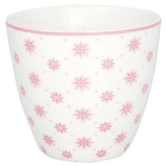Różowa porcelanowa filiżanka Green Gate Laurie, 300 ml