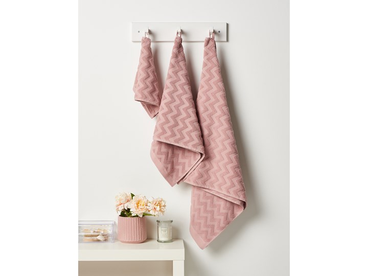 Sinsay - Ręcznik bawełniany - Różowy Łazienkowe Bawełna Kategoria Ręczniki