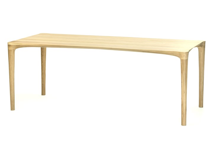 Stół jadalniany z litego drewna HOYA dąb Stal Drewno Wysokość 77 cm Pomieszczenie Stoły do jadalni