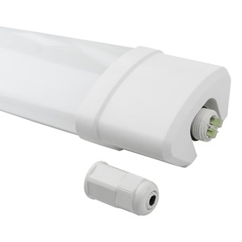Liniowa lampa hermetyczna TRI-PROOF 40W 4000K IP65 IK08 125cm | biały