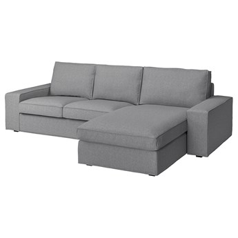 IKEA KIVIK Sofa 3-osobowa z szezlongiem, Tibbleby beżowy/szary, Maksymalna szerokość: 280 cm
