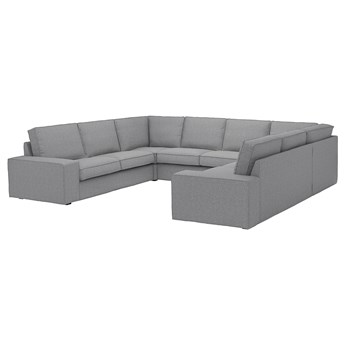 IKEA KIVIK Sofa w kształcie litery U, 6-osob, Tibbleby beżowy/szary, Szerokość: 328 cm