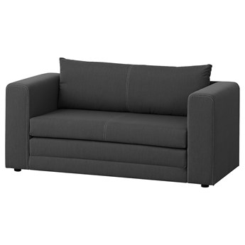 IKEA ASKEBY Sofa 2-osobowa rozkładana, Knisa ciemnoszary, Szerokość: 149 cm