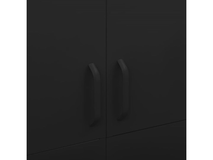 vidaXL Szafa, czarna, 90x50x180 cm, stalowa Szerokość 90 cm Głębokość 50 cm Metal Pomieszczenie Sypialnia