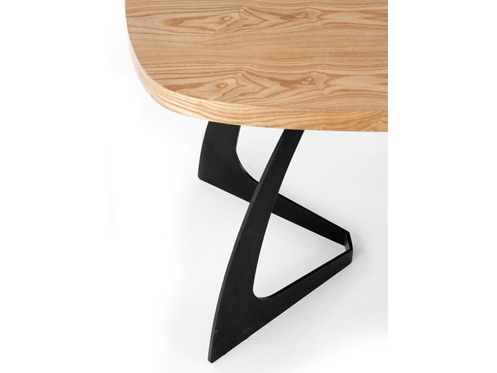 Duży rozkładany stół industrialny - Agor Wysokość 70 cm Płyta MDF Stal Wysokość 75 cm Drewno Kategoria Stoły kuchenne