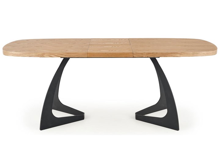 Duży rozkładany stół industrialny - Agor Stal Drewno Płyta MDF Wysokość 75 cm Wysokość 70 cm Rozkładanie Rozkładane