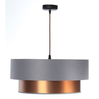 Miedziano-szara lampa wisząca nad stół - S418-Anisa