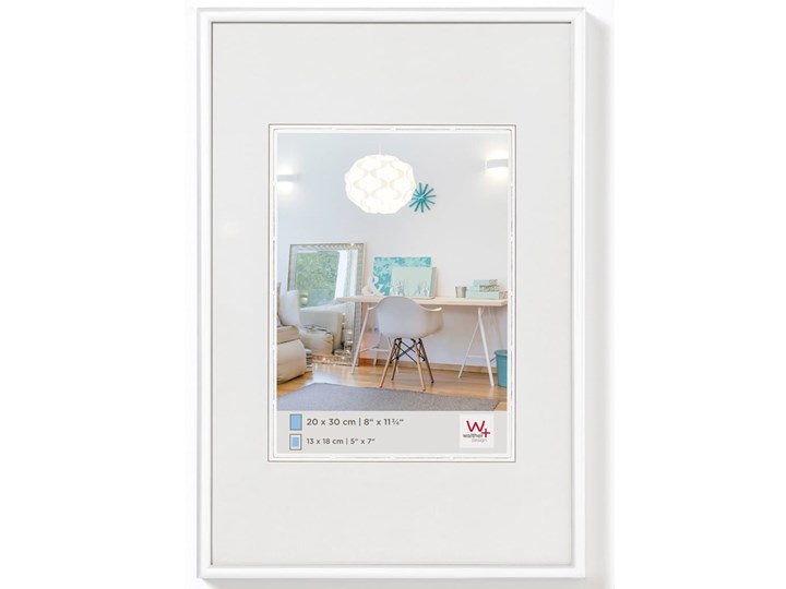Walther Design Ramka New Lifestyle, 60x80 cm, biała Kolor Biały Stojak na zdjęcia Tworzywo sztuczne Kategoria Ramy i ramki na zdjęcia