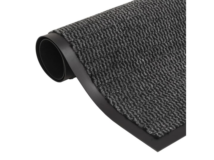 vidaXL Prostokątna wycieraczka przed drzwi 120 x 180 cm, antracytowa Tworzywo sztuczne Kolor Szary
