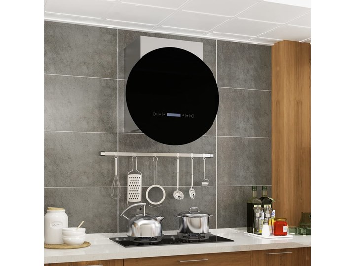 vidaXL Okap kuchenny z dotykowym wyświetlaczem LCD i LED, 756 m³/h Kategoria Okapy Kolor Czarny