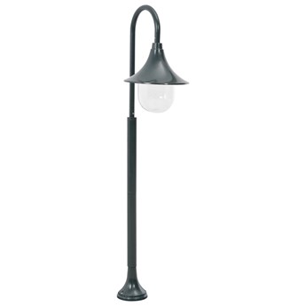 vidaXL Lampa ogrodowa na słupku, 120 cm, E27, aluminium, ciemnozielona