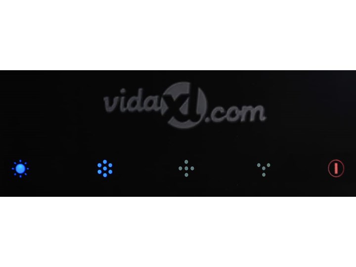 vidaXL Wiszący okap nad wyspę, dotykowy, LCD, szkło hartowane Kategoria Okapy Okap wyspowy Kolor Czarny