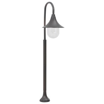 vidaXL Lampa ogrodowa na słupku, 120 cm, E27, aluminium, kolor brązu