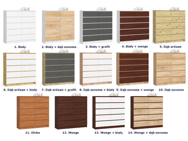 Biała komoda z szufladami do salonu - Mirune 3X Styl Nowoczesny Głębokość 40 cm Szerokość 138 cm Wysokość 121 cm Płyta MDF Kolor Biały