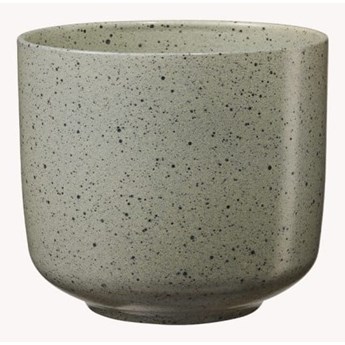 Szaro-zielona ceramiczna doniczka Big pots Bari, ø 13 cm
