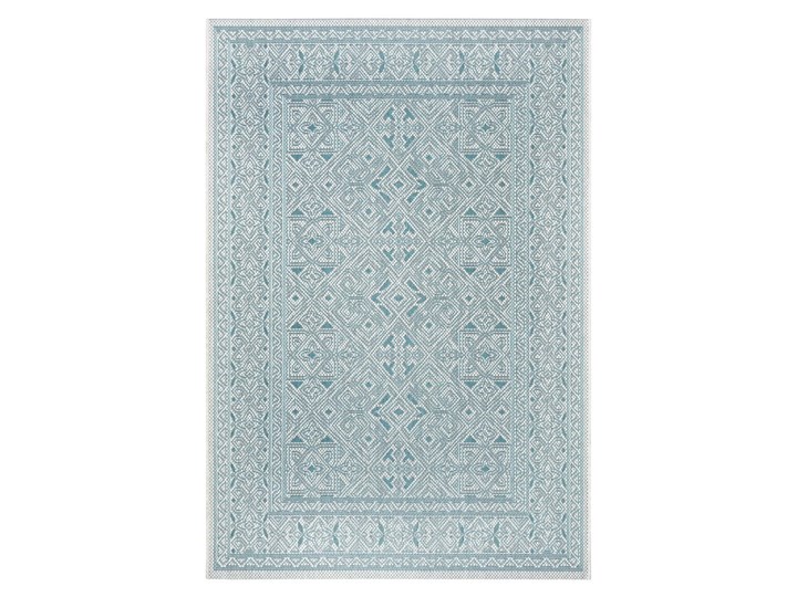 Turkusowo-beżowy dywan zewnętrzny NORTHRUGS Cuadrado, 70x140 cm