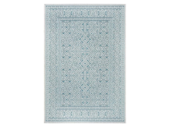Turkusowo-beżowy dywan zewnętrzny NORTHRUGS Cuadrado, 70x140 cm Kategoria Dywany Dywany Syntetyk Prostokątny Pomieszczenie Przedpokój