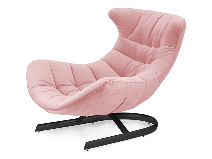 Fotel Storto nowoczesny velvet wypoczynkowy do salonu zakrzywiony Pudrowy róż (SWAN-40) Czarna Skóra Metal Tkanina Skóra ekologiczna Fotel uszak Szerokość 87 cm Szerokość 82 cm Kategoria Fotele do salonu Drewno Pomieszczenie Biuro i pracownia
