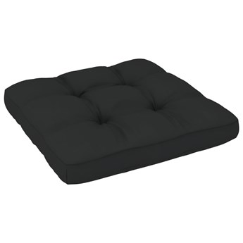vidaXL Poduszka na sofę z palet, czarna, 58x58x10 cm