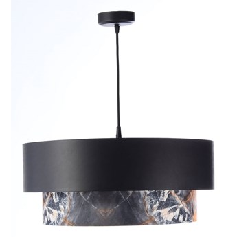 Czarna marmurkowa lampa wisząca nad stół - S422-Betris