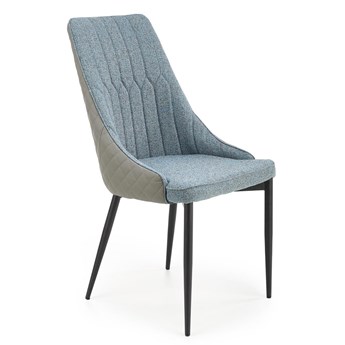 Komplet niebieskich krzeseł tapicerowanych do salonu 4 szt.- Feliso 4S