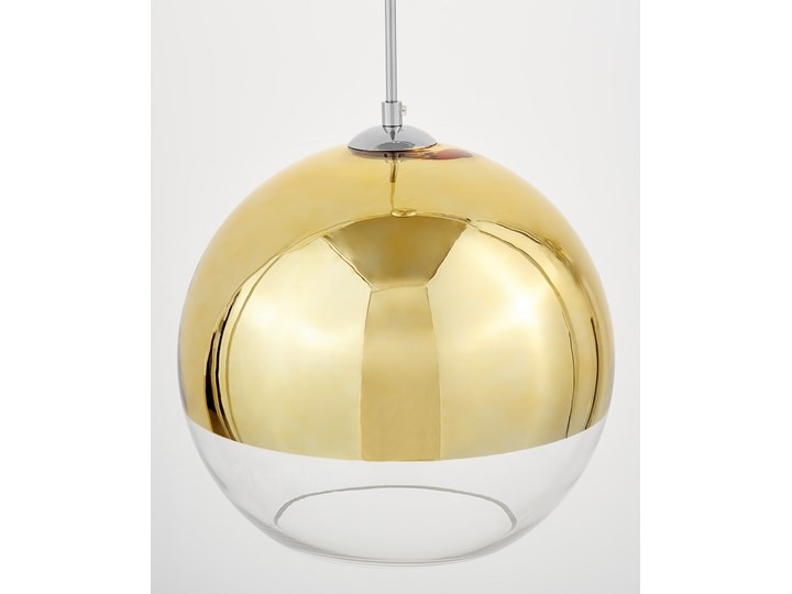 LAMPA WISZĄCA NOWOCZESNA ZŁOTA VERONI D30 LUMINA DECO Szkło Metal Lampa z kloszem Lampa z abażurem Pomieszczenie Salon