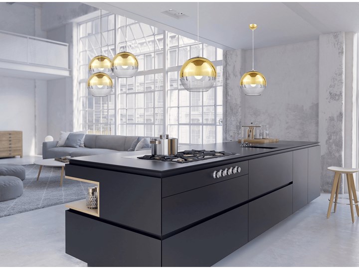 LAMPA WISZĄCA NOWOCZESNA ZŁOTA VERONI D30 LUMINA DECO Szkło Lampa z abażurem Metal Lampa z kloszem Funkcje Brak dodatkowych funkcji