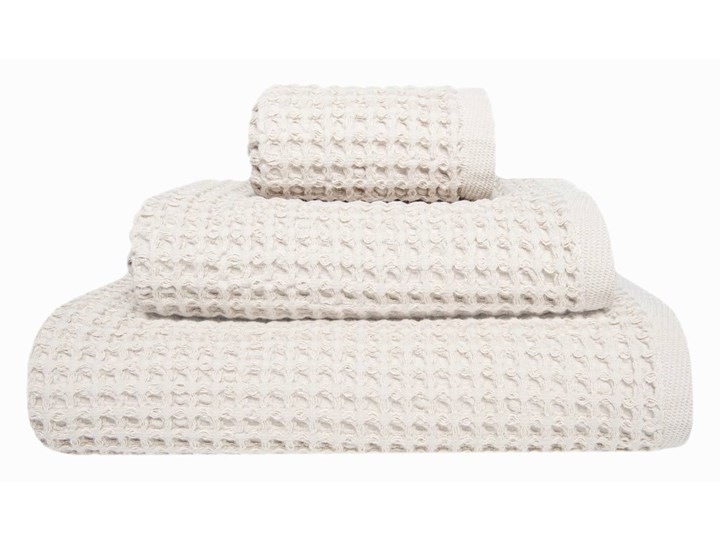 Ręcznik bawełniany Sorema Favo Natural Kategoria Ręczniki Bawełna Ręcznik kąpielowy 80x150 cm Komplet ręczników 30x50 cm Kolor Biały