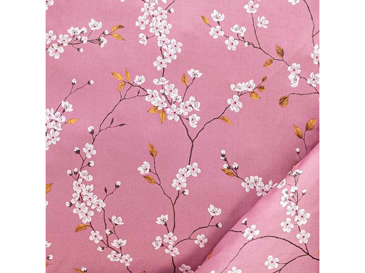 Komplet pościeli satynowej Estella Mako-Satin Sakura Kirsch Bawełna 200x200 cm 155x200 cm 135x200 cm Pomieszczenie Pościel do sypialni Satyna 70x80 cm 200x220 cm Kategoria Komplety pościeli