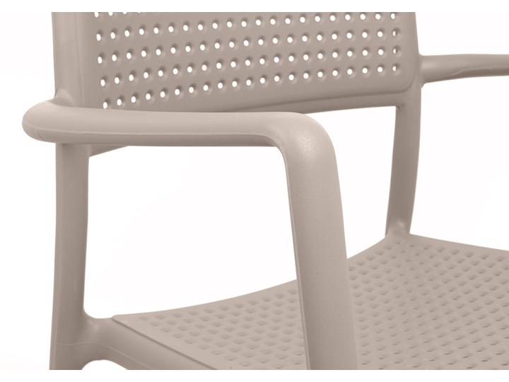Krzesło plastikowe z  polipropylenu SPARK beżowe coffee Styl Nowoczesny Tworzywo sztuczne Kolor Beżowy