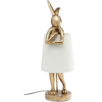 Lampa stołowa Królik złoto biała /  Rabbit Kare 68 wys.