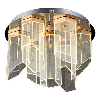Designerska złota lampa sufitowa 80550-01-C07-FG MONORA salon sypialnia jadalnia hotel lucea