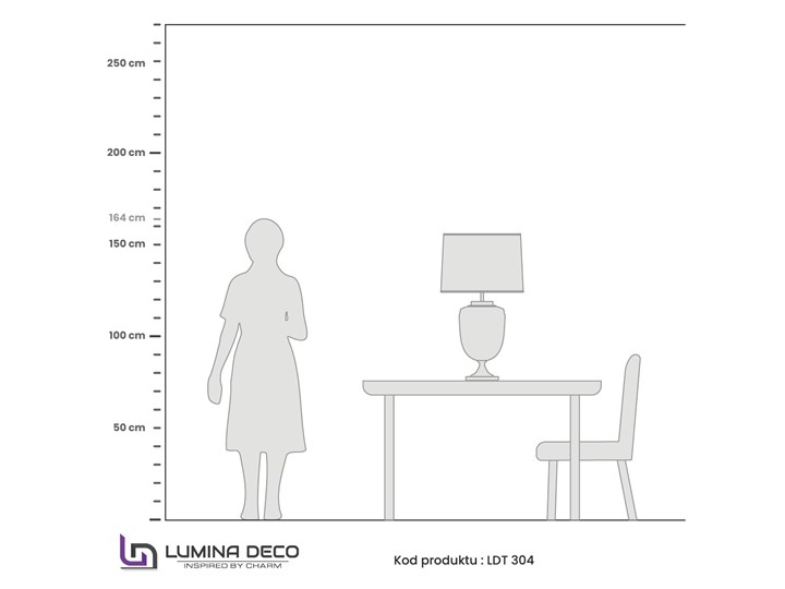 LAMPA NOCNA GLAMOUR CZARNA OLIMPIA Lampa z abażurem Metal Lampa z kloszem Tkanina Wysokość 80 cm Szkło Kolor Czarny
