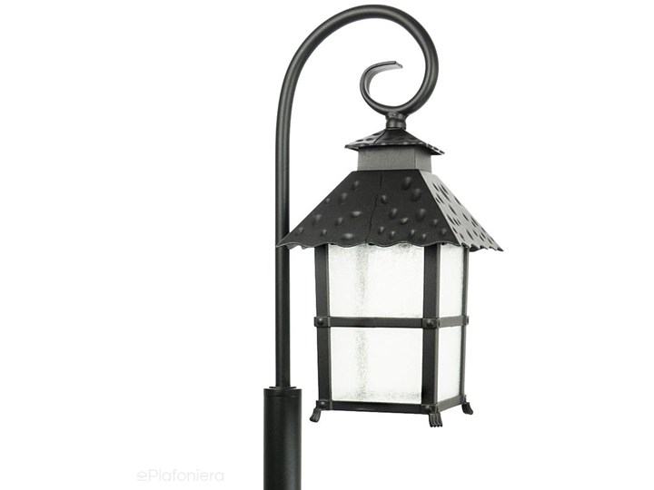 Klasyczna latarnia, czarna lampa zewnętrzna ogrodowa (stojąca 146/116/86cm, 1x E27) SU-MA (Cadiz) Lampa stojąca Kategoria Lampy ogrodowe